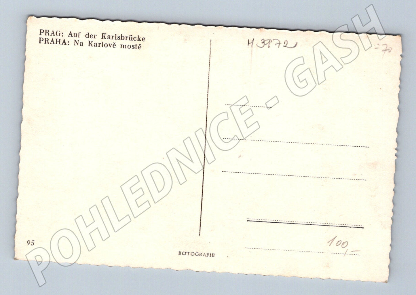 Pohlednice Praha Karlův most a Pražský hrad (M3972)
