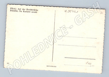 Pohlednice Praha Karlův most a Pražský hrad (M3972)