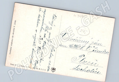 Pohlednice Praha Chrám sv Mikuláše umělecký motiv 1907 (M3973)