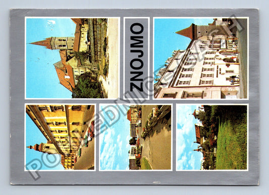 Pohlednice Znojmo Dolní česká ulice Náměstí Svobody 1969 (M39734)