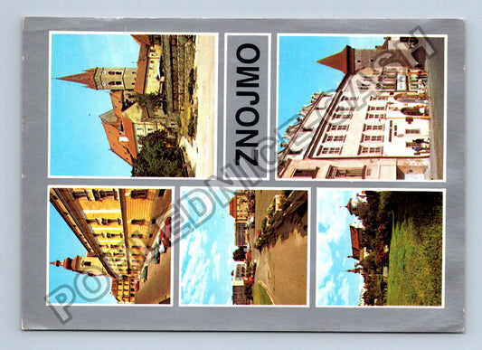 Pohlednice Znojmo Dolní česká ulice Náměstí Svobody Hradební (M39735)