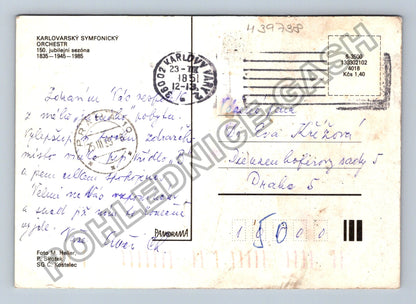 Pohlednice Karlovy Vary koláž motivů 1985 (M39738)