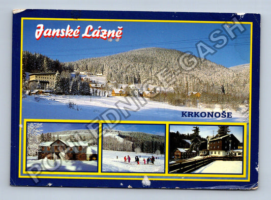 Pohlednice Janské Lázně Krkonoše zimní motivy (M39739)