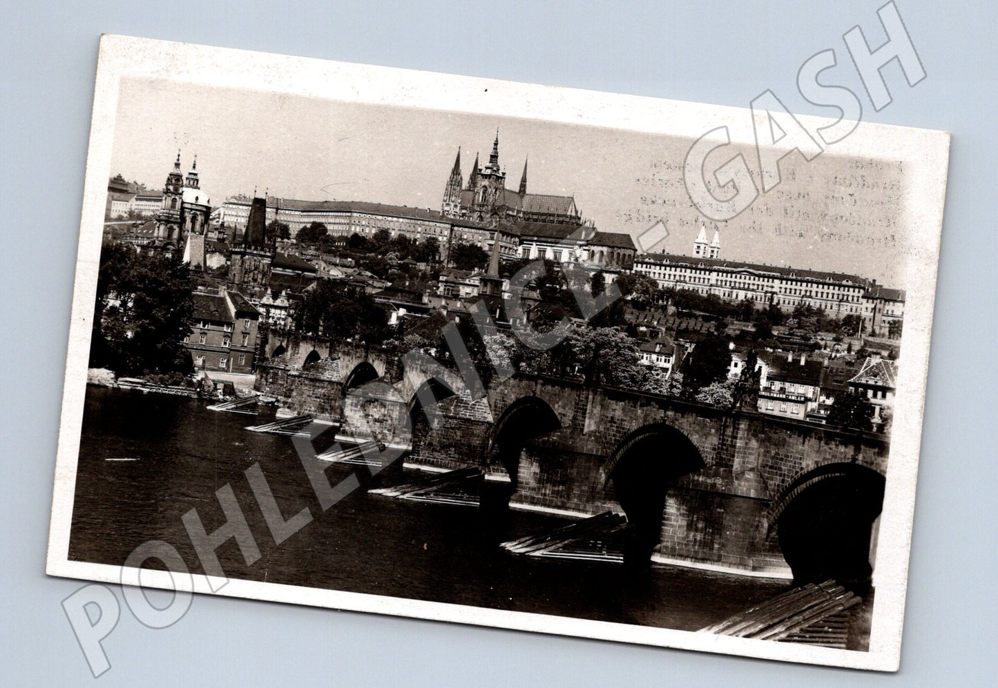 Pohlednice Praha Hradčany a Karlův most historický (M3974)