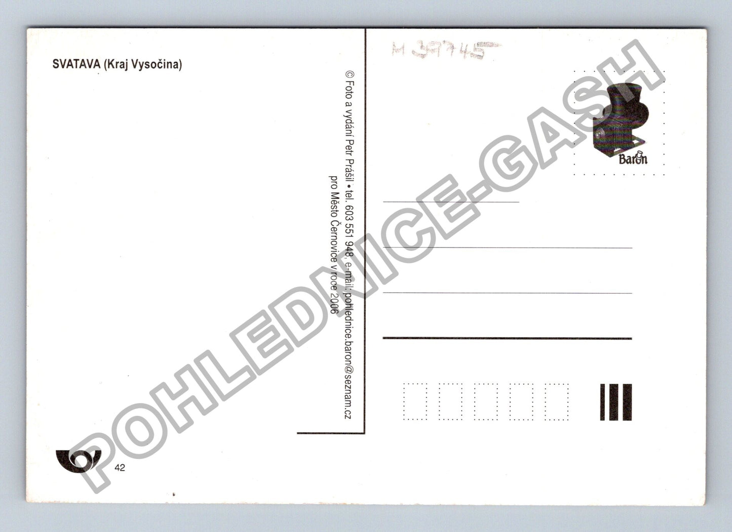Pohlednice Svatava Kraj Vysočina koláž motivů 2006 (M39745)