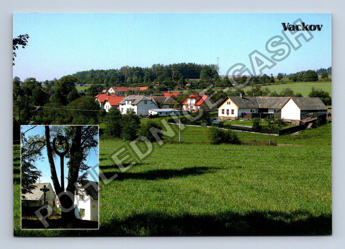 Pohlednice Vackov Kraj Vysočina koláž motivů 2006 (M39746)