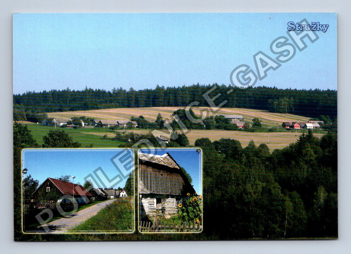 Pohlednice Stružky Kraj Vysočina venkovská stavení (M39747)