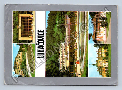 Pohlednice Luhačovice Společenský dům hotely 1989 (M39748)