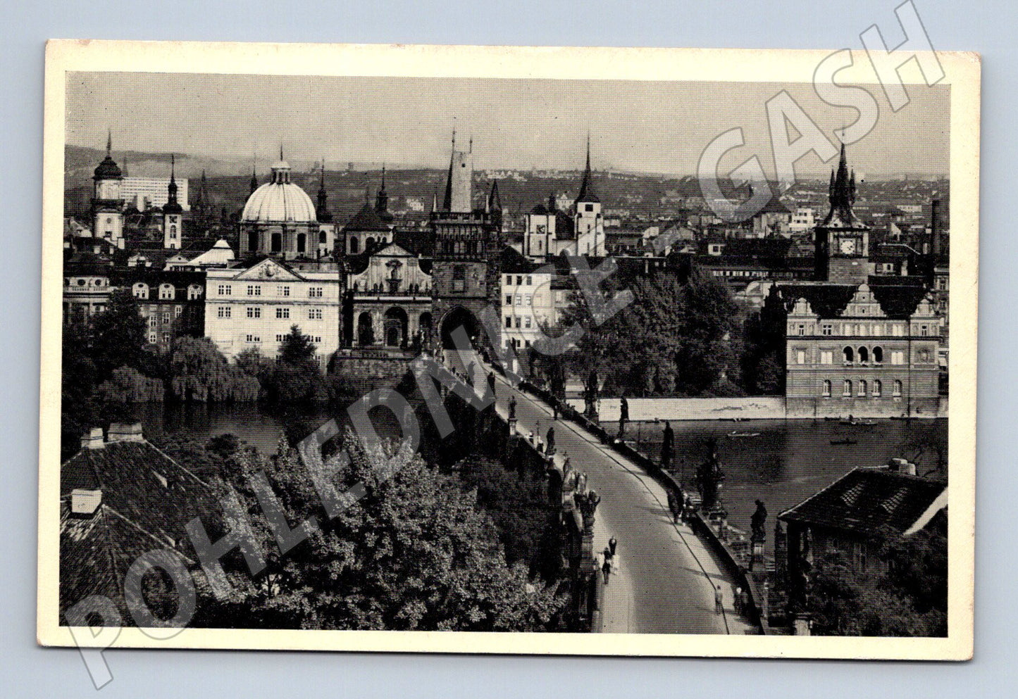 Pohlednice Praha Karlův most starý motiv (M3975)