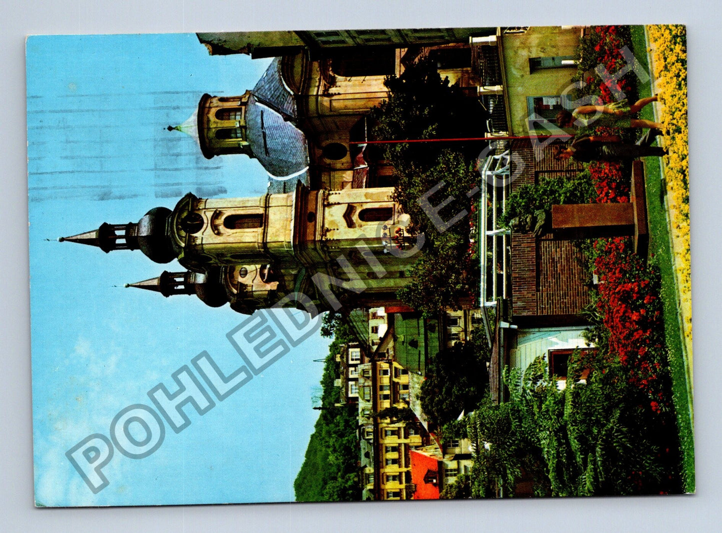 Pohlednice Karlovy Vary Dientzenhoferův kostel 1976 (M39754)