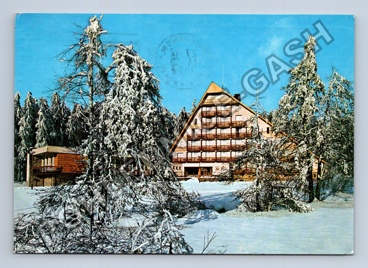 Pohlednice Nové Město na Moravě Hotel SKI zimní motiv (M39762)