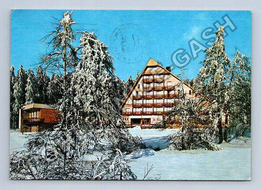 Pohlednice Nové Město na Moravě Hotel SKI zimní motiv (M39762)