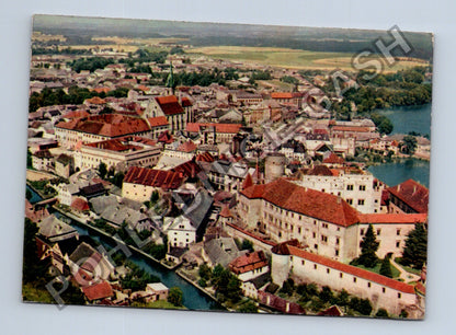 Pohlednice Jindřichův Hradec letecký pohled (M39763)
