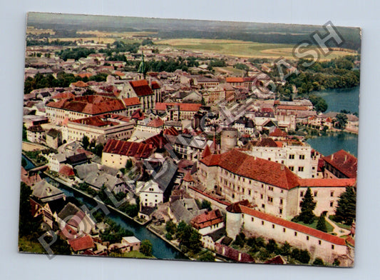 Pohlednice Jindřichův Hradec letecký pohled (M39763)
