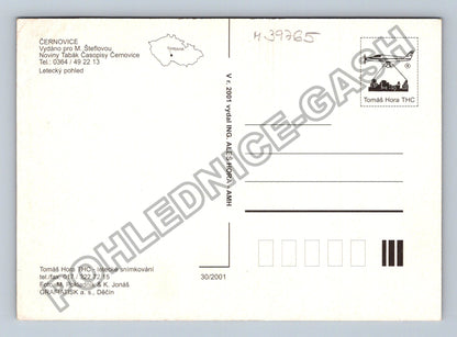 Pohlednice Černovice letecký pohled 2001 (M39765)