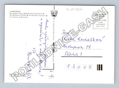 Pohlednice Luhačovice Bruselská fontána (M39767)