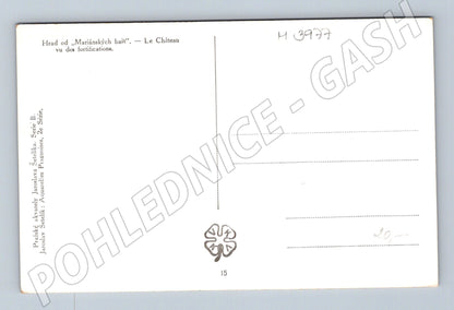 Pohlednice Praha Hrad od Mariánských bašt Šetelík (M3977)