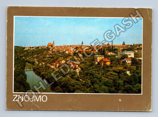 Pohlednice Znojmo historická část města s údolím Dyje (M39770)