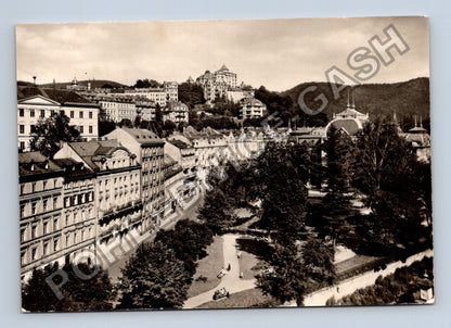 Pohlednice Karlovy Vary lázeňská čtvrť 1959 (M39776)