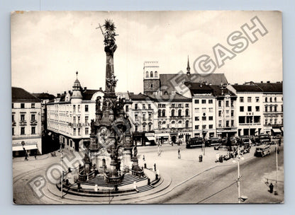 Pohlednice Olomouc Sloup Nejsvětější Trojice tramvaje (M39782)