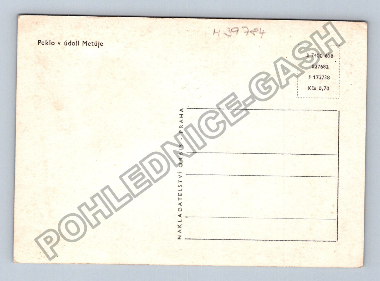 Pohlednice Peklo v údolí Metuje (M39784)