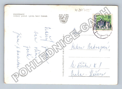 Pohlednice Chocerady celkový pohled hotel Ostende (M39785)