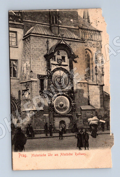 Pohlednice Praha Staroměstský orloj historický motiv (M3979)