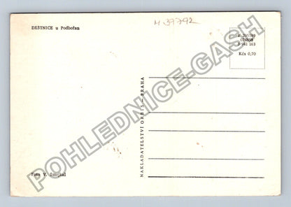 Pohlednice Deštnice u Podbořan chmelnice vesnice (M39792)