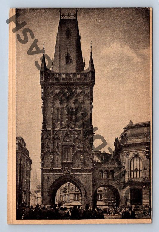 Pohlednice Praha Prašná brána Pulverturm originál (M398)