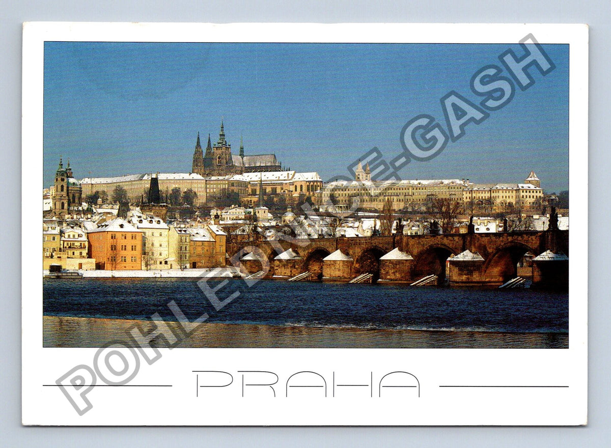 Pohlednice Praha Karlův most Malá Strana Pražský hrad 2003 (M39814)