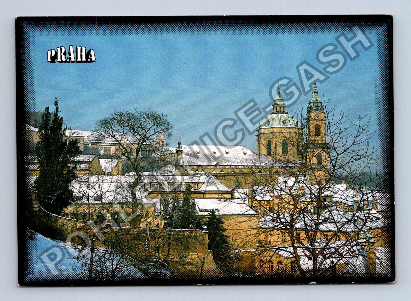 Pohlednice Praha Chrám sv Mikuláše zimní pohled (M39819)
