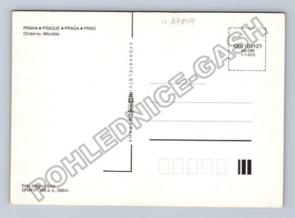 Pohlednice Praha Chrám sv Mikuláše zimní pohled (M39819)