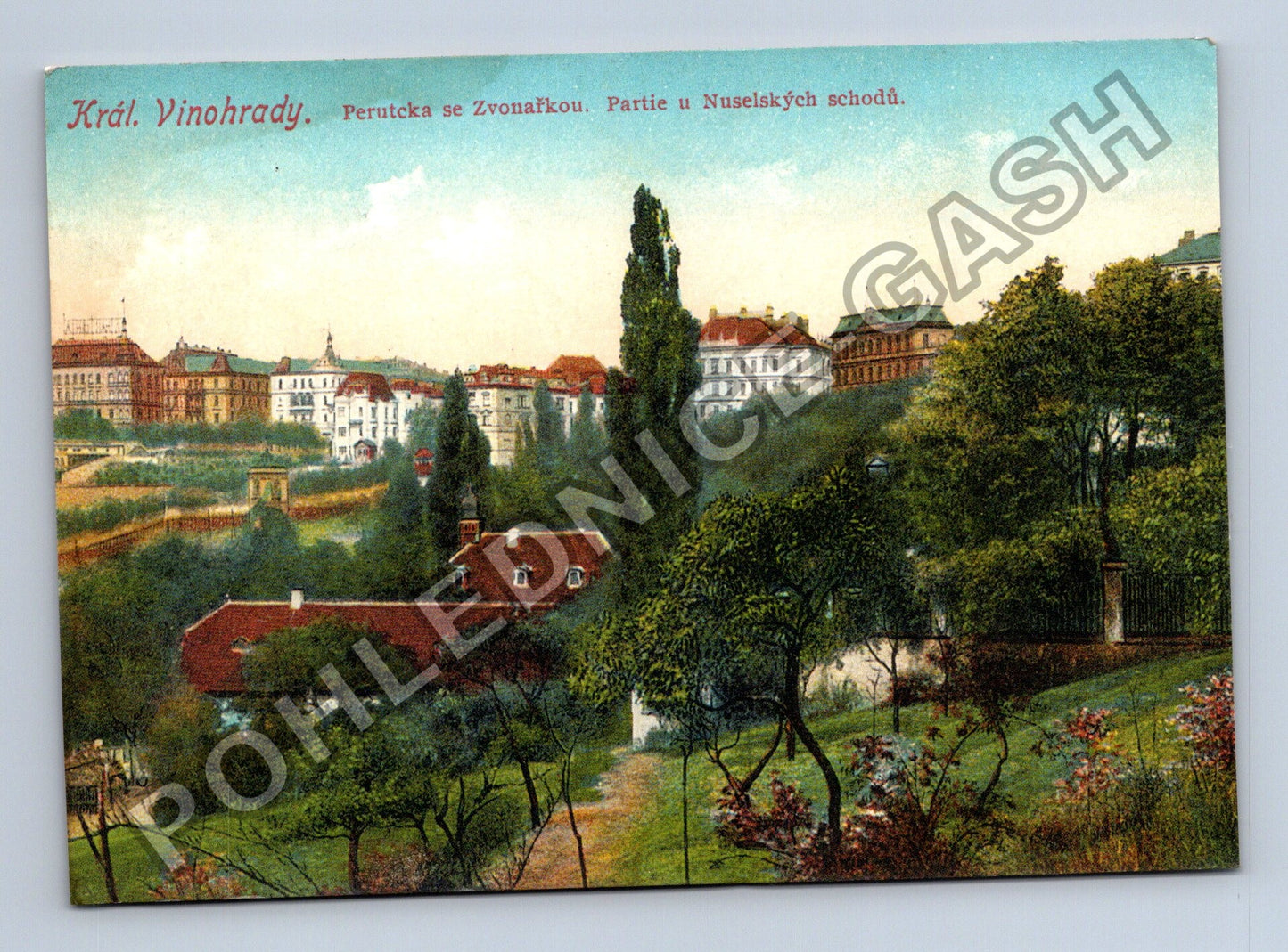 Pohlednice Král. Vinohrady Perutická Zvonařkou Nuselské (M39835)