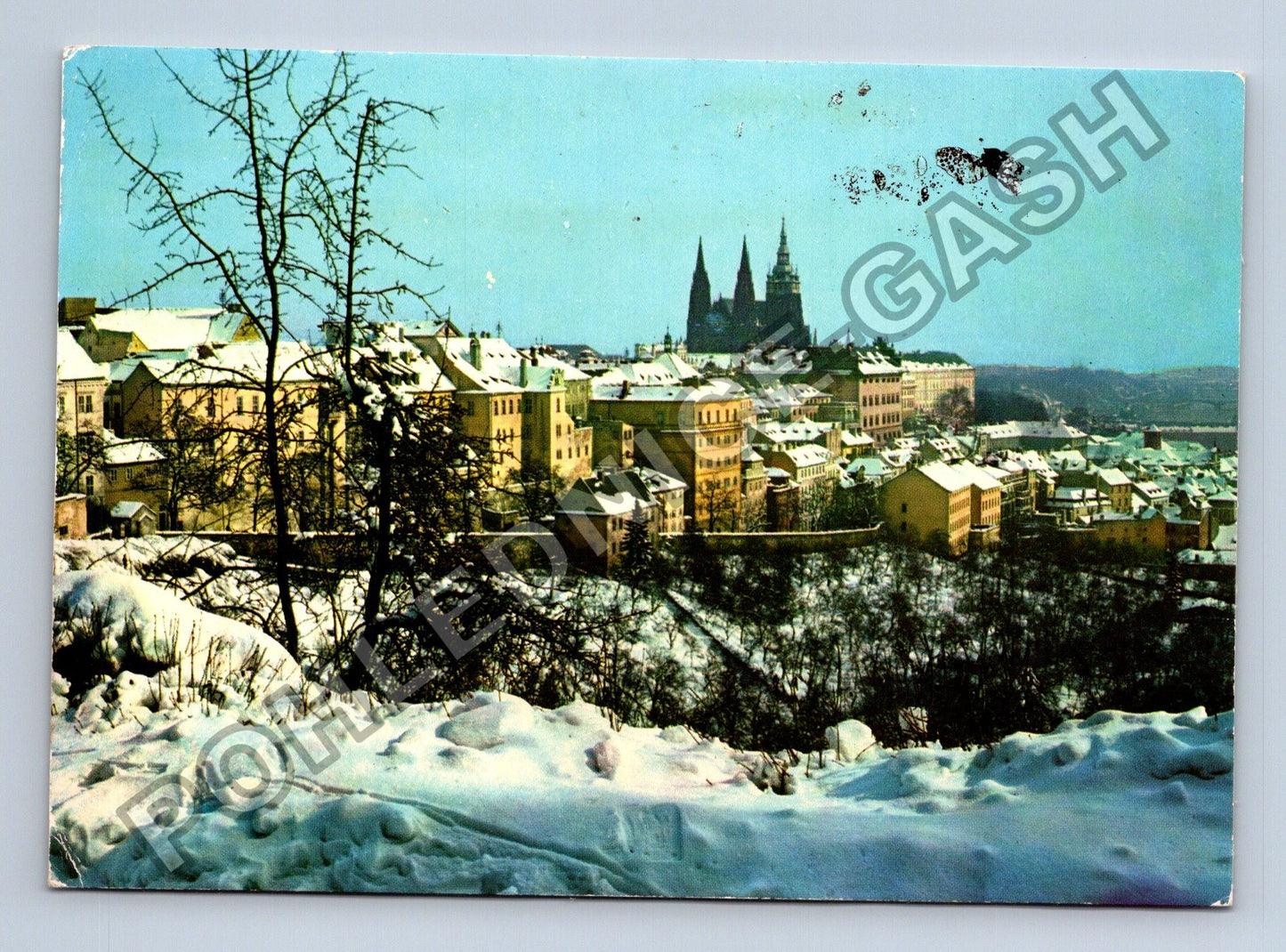 Pohlednice Praha Hradčany zimní pohled (M39836)