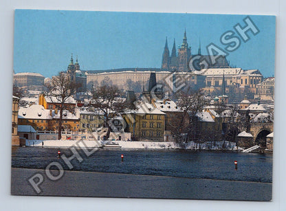 Pohlednice Praha Pražský hrad zimní pohled (M39841)