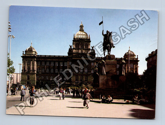 Pohlednice Praha Václavské náměstí Národní muzeum (M39844)