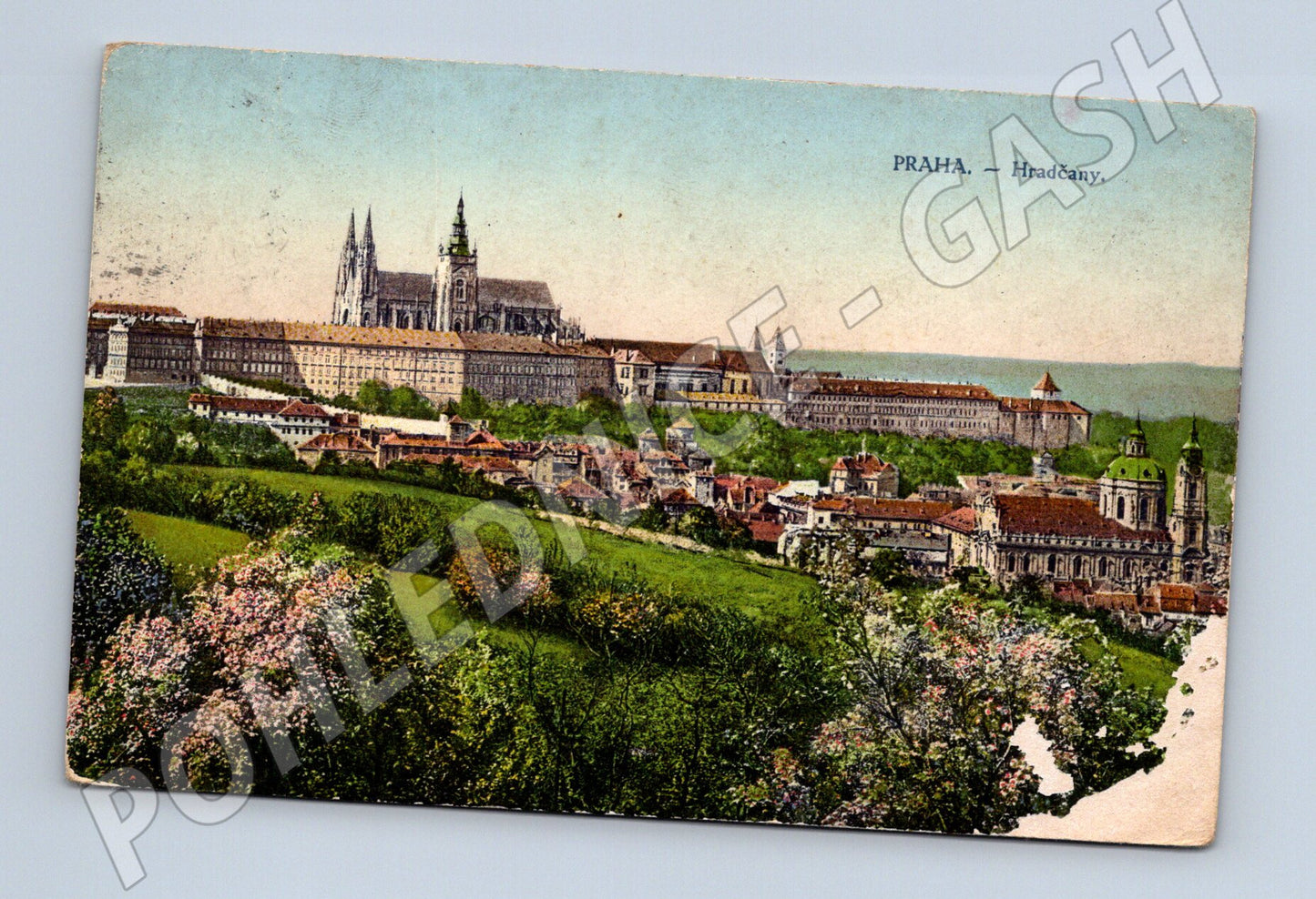 Pohlednice Praha Hradčany kolorovaný motiv (M3985)