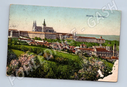 Pohlednice Praha Hradčany kolorovaný motiv (M3985)