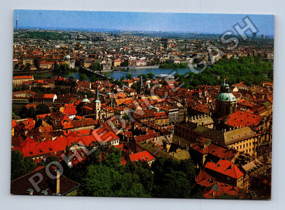 Pohlednice Praha letecký pohled na centrum 1992 (M39850)