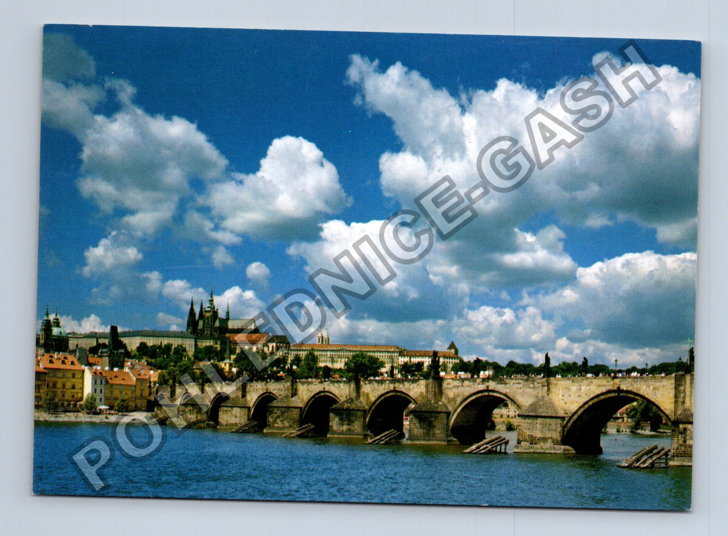 Pohlednice Praha Karlův most s Pražským hradem 1997 (M39851)