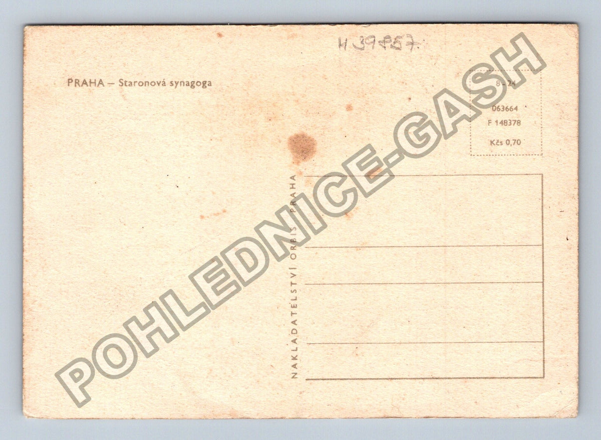 Pohlednice Praha Stará synagoga (M39857)