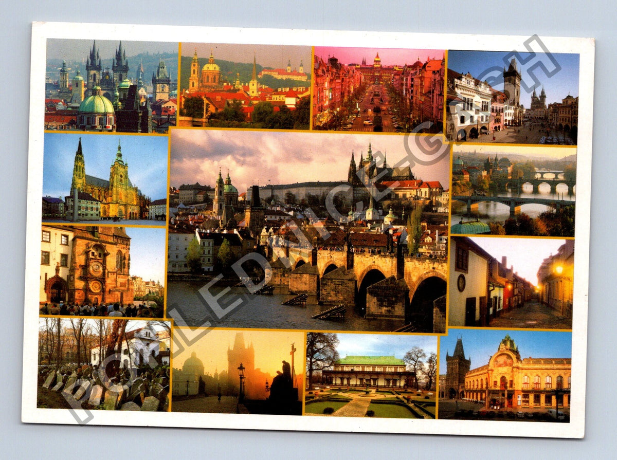 Pohlednice Praha Karlův most Pražský hrad Staré Město (M39876)