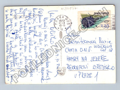 Pohlednice Praha koláž motivů 1973 (M39877)