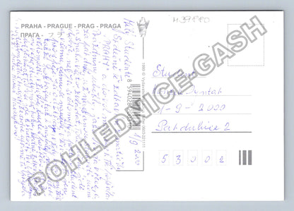 Pohlednice Praha koláž motivů 2000 (M39880)