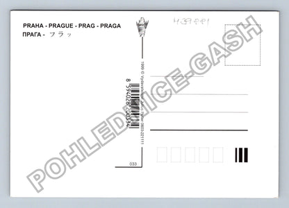 Pohlednice Praha koláž motivů historické budovy 1998 (M39881)