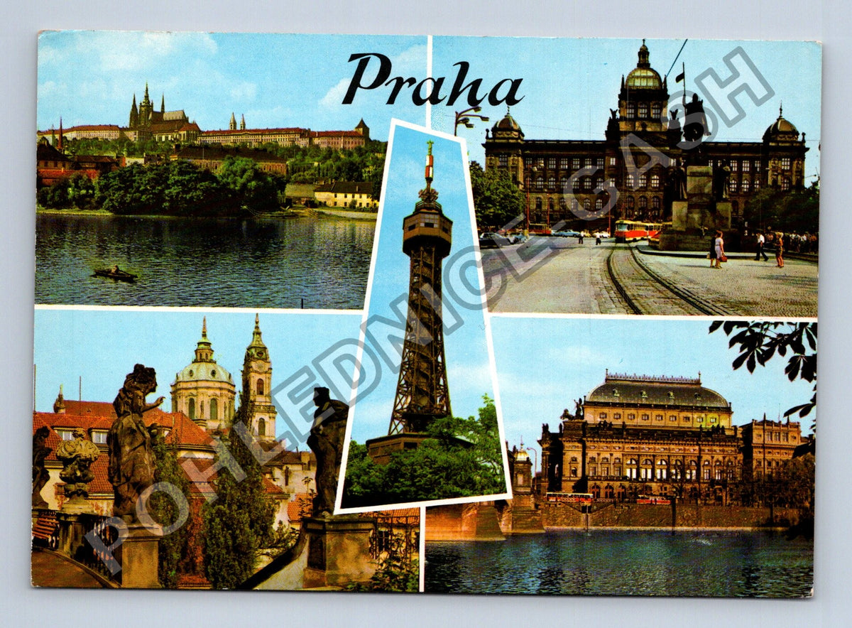 Pohlednice Praha Hradčany Petřínské sady Národní muzeum (M39886)