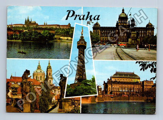 Pohlednice Praha Hradčany Petřínské sady Národní muzeum (M39886)