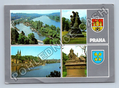Pohlednice Praha Vyšehrad Kavčí hory Český lev (M39887)