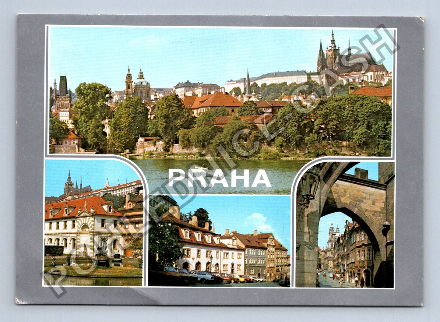 Pohlednice Praha Hradčany Valdštejnská zahrada Nerudova ulice (M39888)