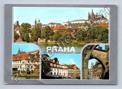 Pohlednice Praha Hradčany Valdštejnská zahrada Nerudova ulice (M39888)